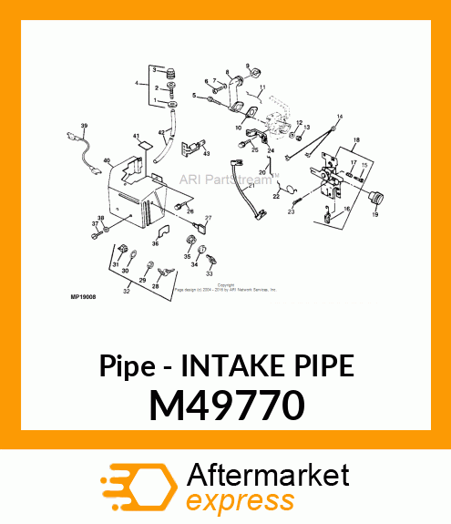 Pipe - INTAKE PIPE M49770