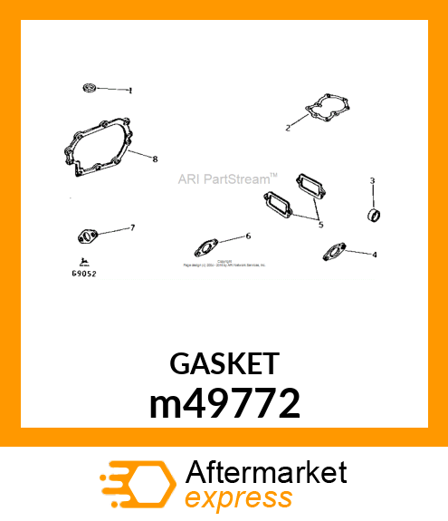 CARBURETOR GASKET m49772