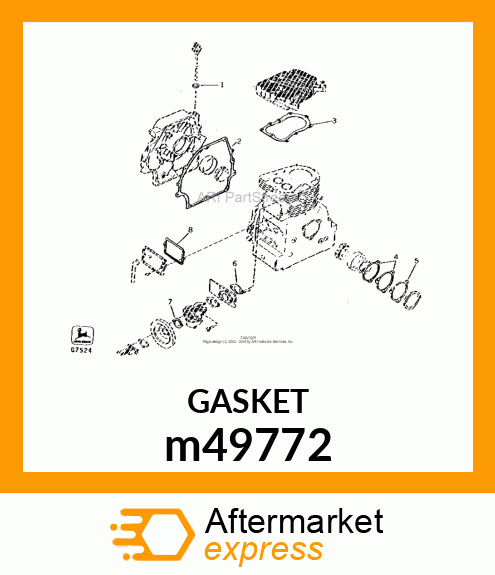 CARBURETOR GASKET m49772