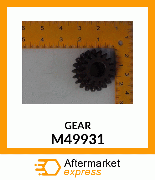 Gear - 14X20 TOOTH SPUR GEAR M49931