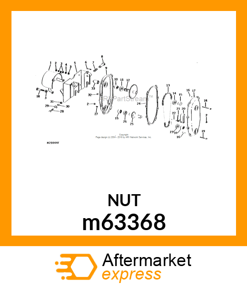 NUT m63368