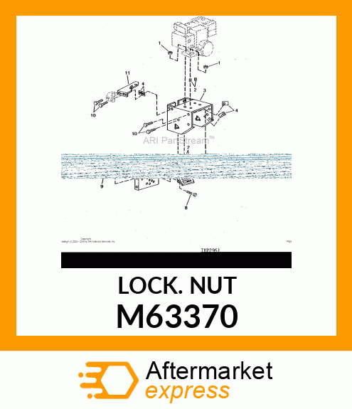 NUT, FLANGE LOCK 5/16 M63370