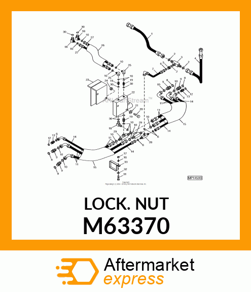 NUT, FLANGE LOCK 5/16 M63370