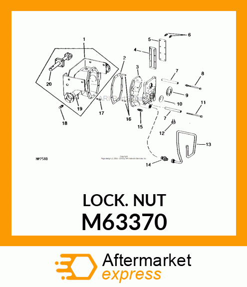 NUT, FLANGE LOCK 5/16 M63370