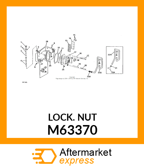 NUT, FLANGE LOCK 5/16 M63370