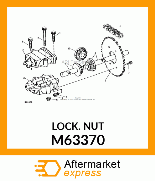 NUT, FLANGE LOCK 5/16 M63370