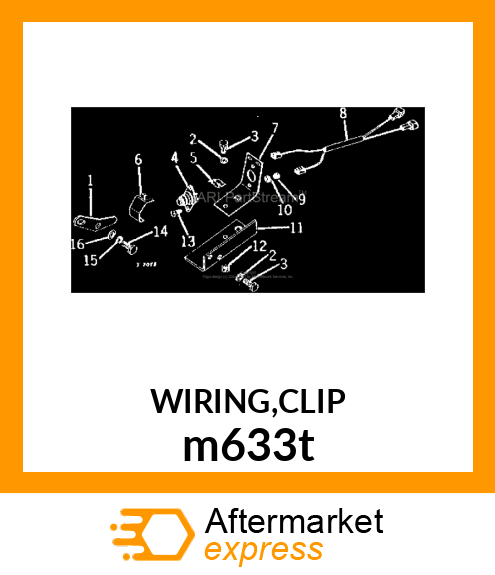 WIRING,CLIP m633t