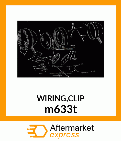 WIRING,CLIP m633t