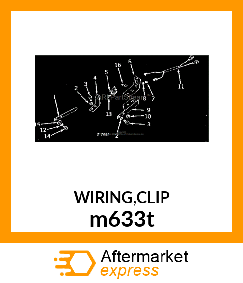 WIRING,CLIP m633t