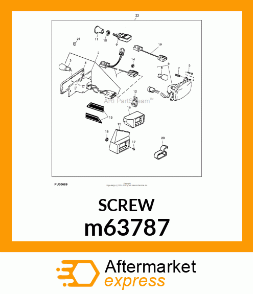 SCREW, SLFTPG, SPD THD, CR PAN HD m63787