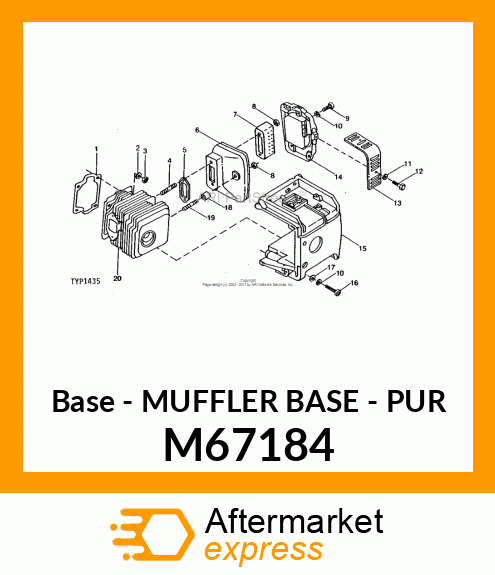 Base - MUFFLER BASE - PUR M67184