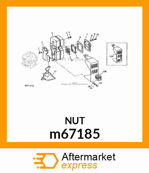 NUT, METRIC, HEX m67185