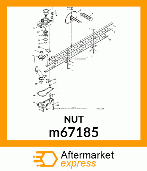 NUT, METRIC, HEX m67185