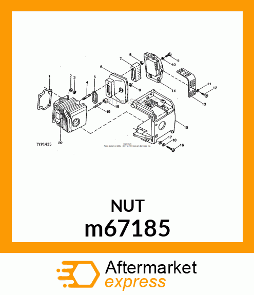 NUT, METRIC, HEX m67185