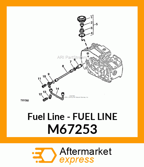 Fuel Line - FUEL LINE M67253