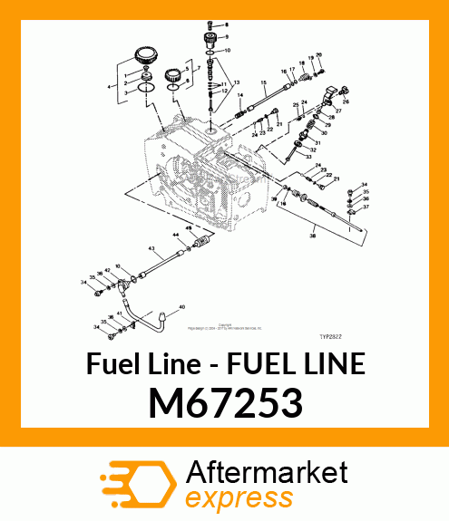 Fuel Line - FUEL LINE M67253