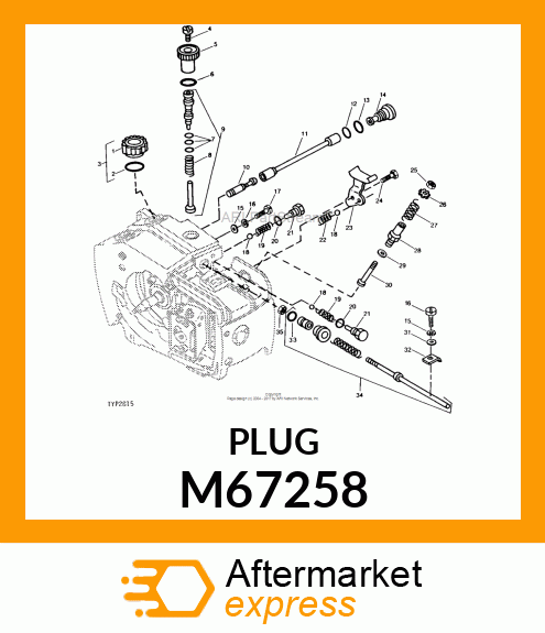 Plug - OIL PASSAGE PLUG - PUR (Part is Obsolete) M67258