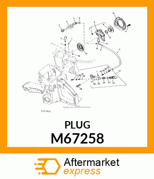 Plug - OIL PASSAGE PLUG - PUR (Part is Obsolete) M67258