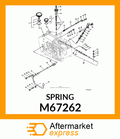 Spring - DECOMPRESSION LEVER SPRING - PUR (Part is Obsolete) M67262