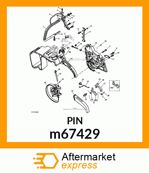 PIN, SPRING m67429