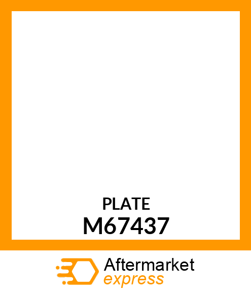 Plate - DUST SEAL PLATE - PUR (Part is Obsolete) M67437