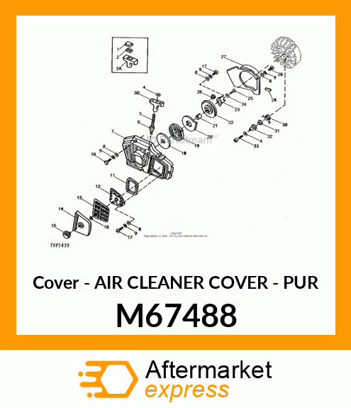 Cover - AIR CLEANER COVER - PUR M67488