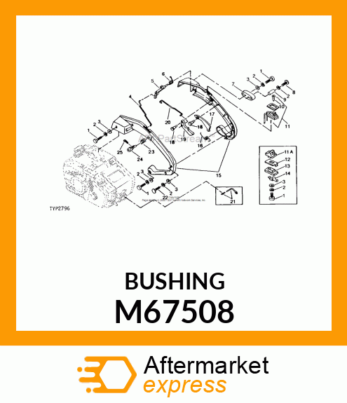 Support - RUBBER CUSHION SUPPORT - PUR (Part is Obsolete) M67508