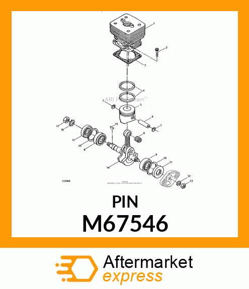 Piston Pin - PISTON PIN M67546