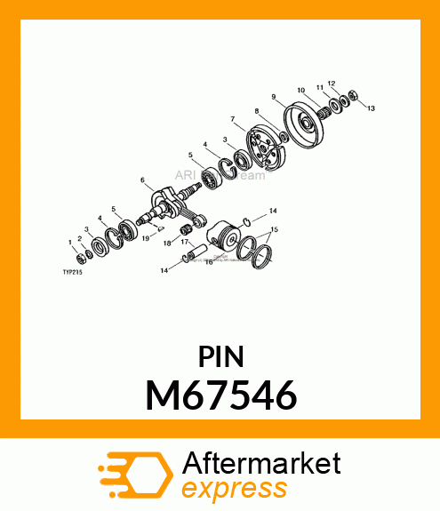 Piston Pin - PISTON PIN M67546