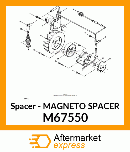 Spacer - MAGNETO SPACER M67550