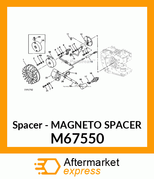 Spacer - MAGNETO SPACER M67550