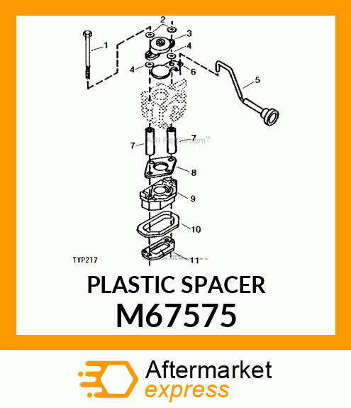 Spacer - SPACER - PUR (Part is Obsolete) M67575