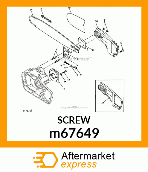 SCREW, CR PAN HEAD, METRIC m67649