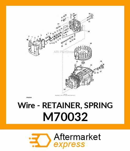 Wire - RETAINER, SPRING M70032