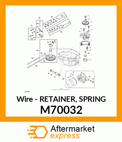 Wire - RETAINER, SPRING M70032