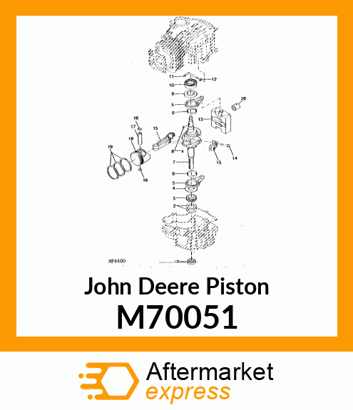 PISTON (LONG SKIRT, 71MM) M70051