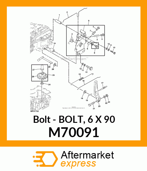 Bolt 6 X 90 M70091