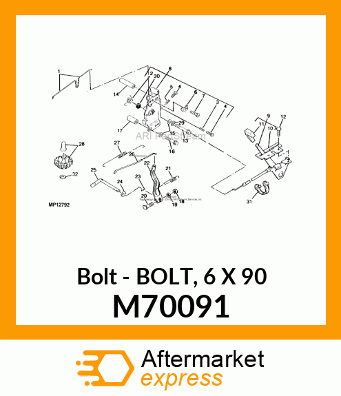 Bolt 6 X 90 M70091