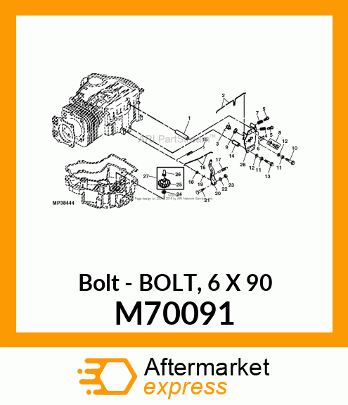 Bolt 6 X 90 M70091