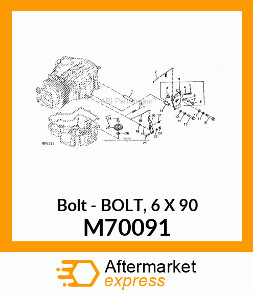 Bolt 6 X 90 M70091