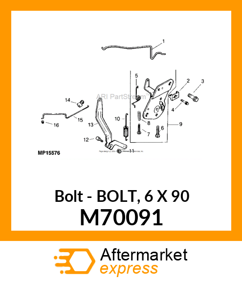 Bolt 6 X 90 M70091