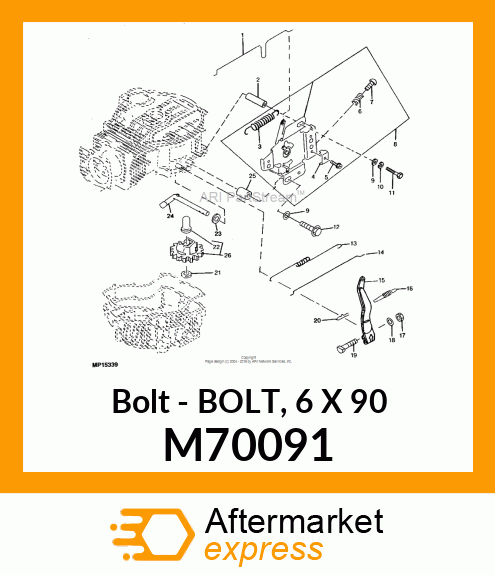 Bolt 6 X 90 M70091