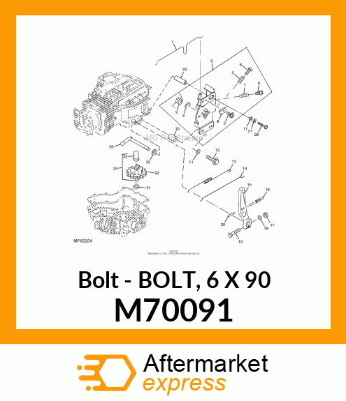 Bolt 6 X 90 M70091