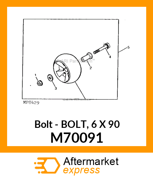 Bolt 6 X 90 M70091