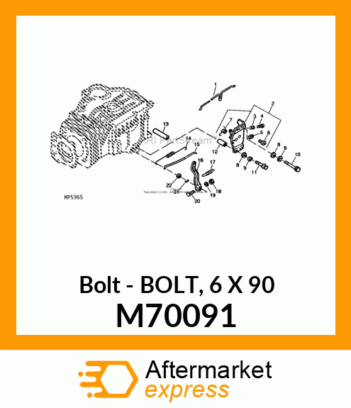 Bolt 6 X 90 M70091