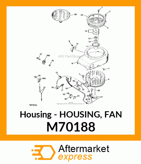 Housing - HOUSING, FAN M70188