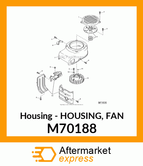 Housing - HOUSING, FAN M70188