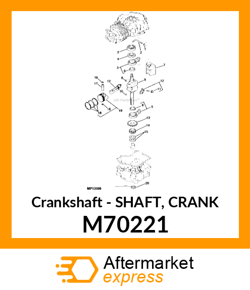 Crankshaft - SHAFT, CRANK M70221