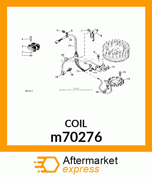 IGNITION COIL m70276