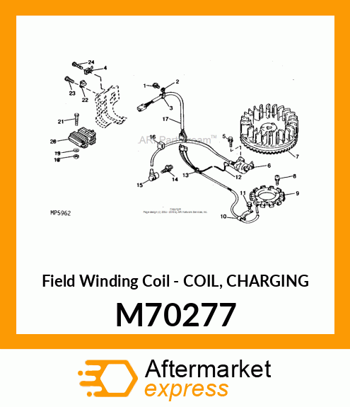 Field Winding Coil - COIL, CHARGING M70277